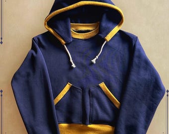 1960s Gray Cotton Hooded Sweatshirt | Small | DE-JAC Ivy League