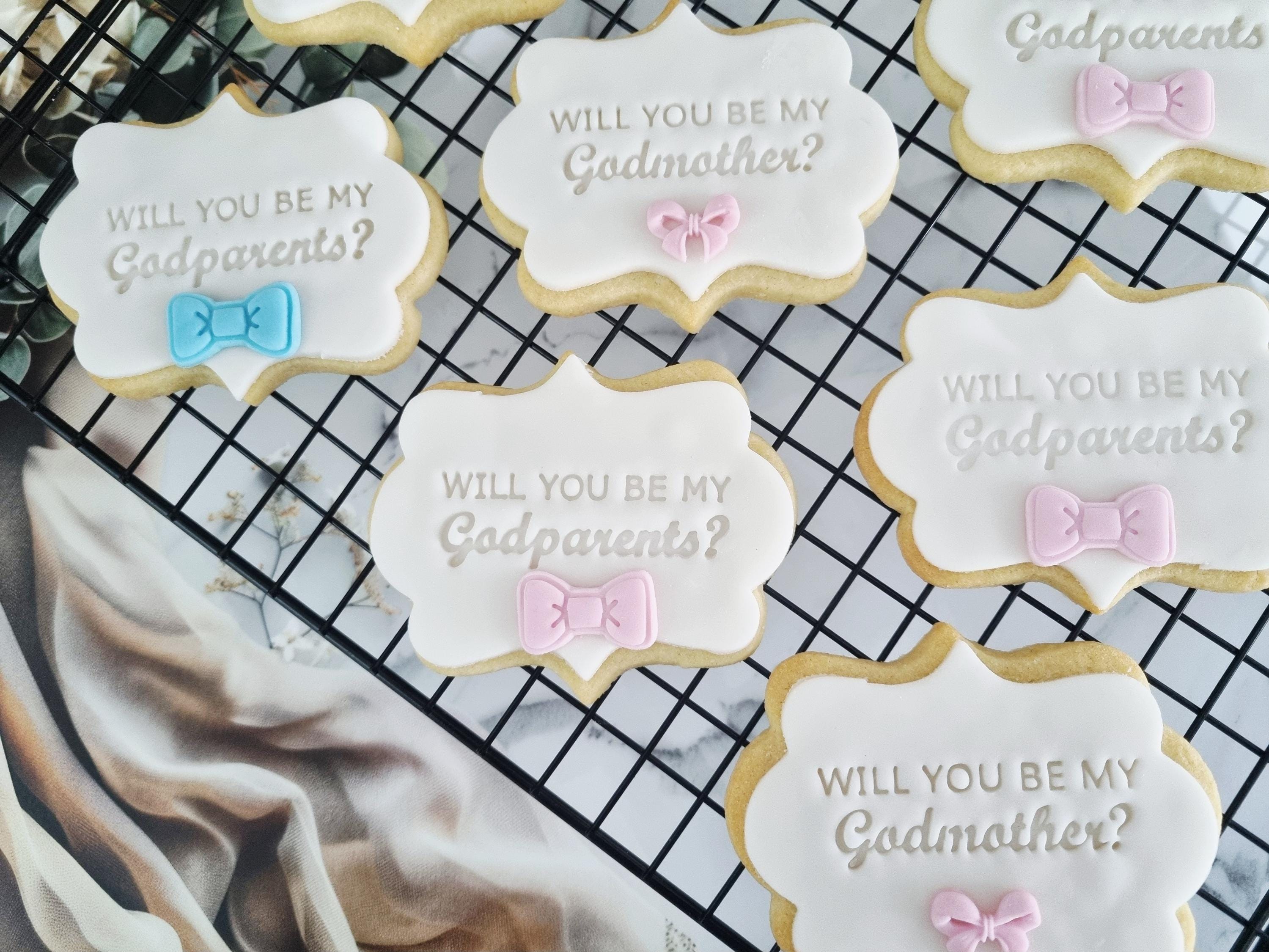 Godparents proposal cookie, will you be my godmother gift 