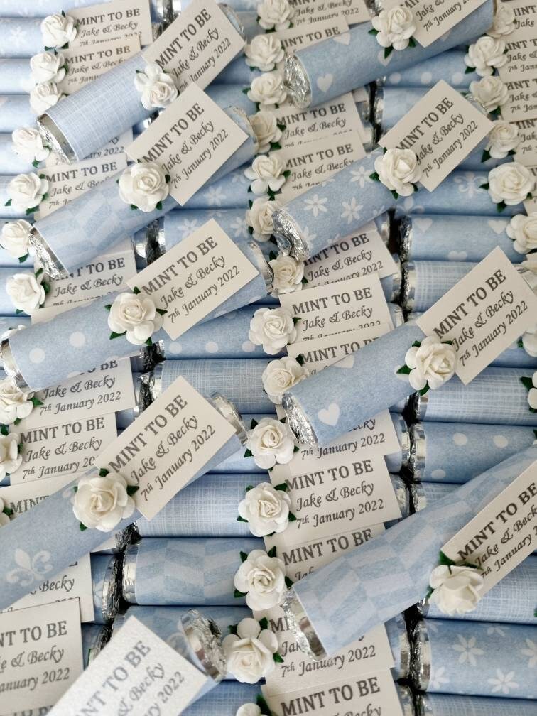 Mint to Be Favours Personalised Wedding Favours Mint Wedding Etsy UK