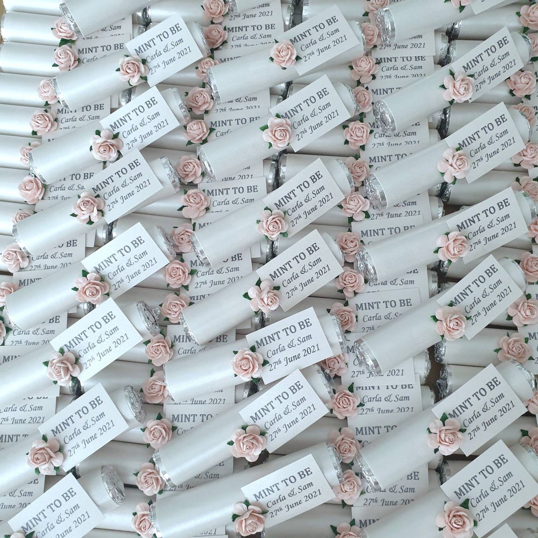 Mint to Be Favours, Personalised Wedding Favours, Mint Wedding Favours