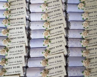 Mint to be favours, personalised wedding favours, mint wedding favours, party favours, 50 Favours, mint favours