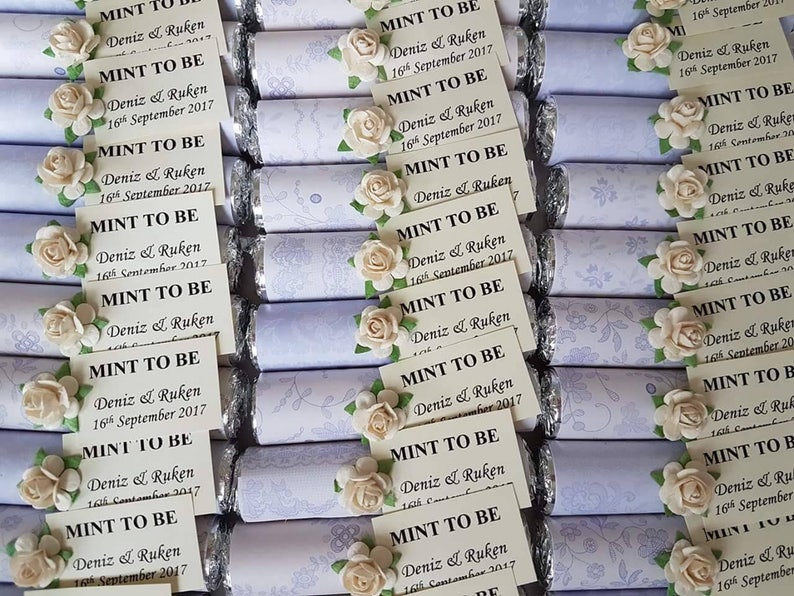 Mint to Be Favours Personalised Wedding Favours Mint Wedding Etsy UK