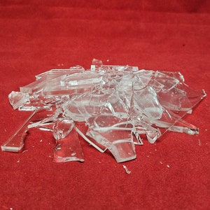 Large rubber glass pieces for special effects and makeup