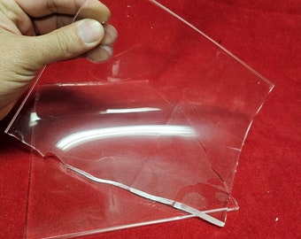 Fake rubber glass sheets for special effects and makeup, ice sheets