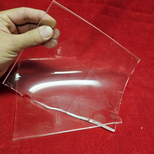 Fake rubber glass sheets for special effects and makeup, ice sheets