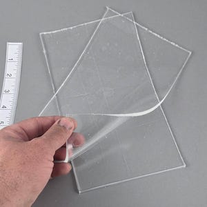 Fake rubber glass sheets for special effects and makeup, ice sheets