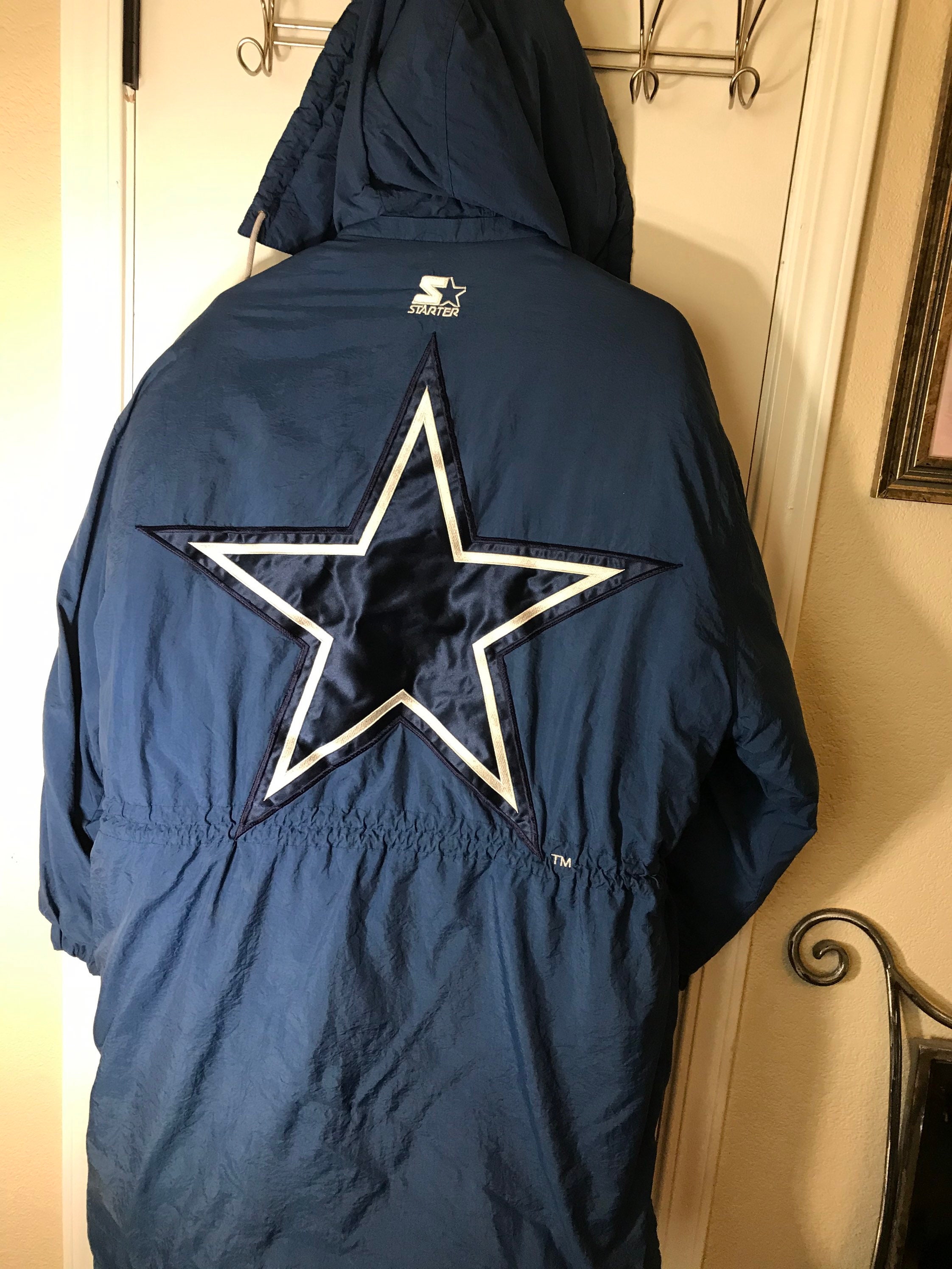 Rare Vintage Starter Dallas Cowboys Stadium Trench Coat Parka Etsy