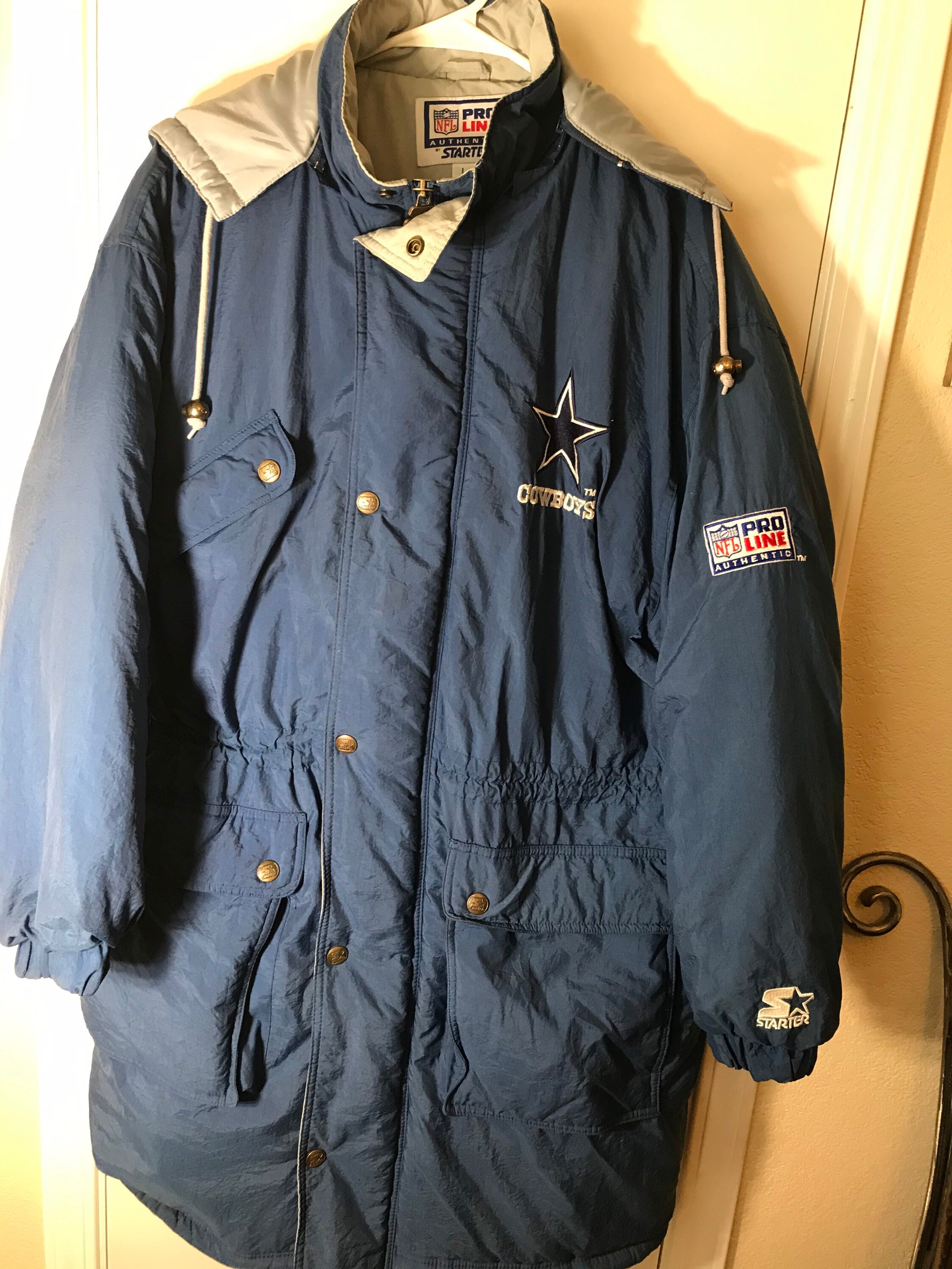 Rare Vintage Starter Dallas Cowboys Stadium Trench Coat Parka Etsy