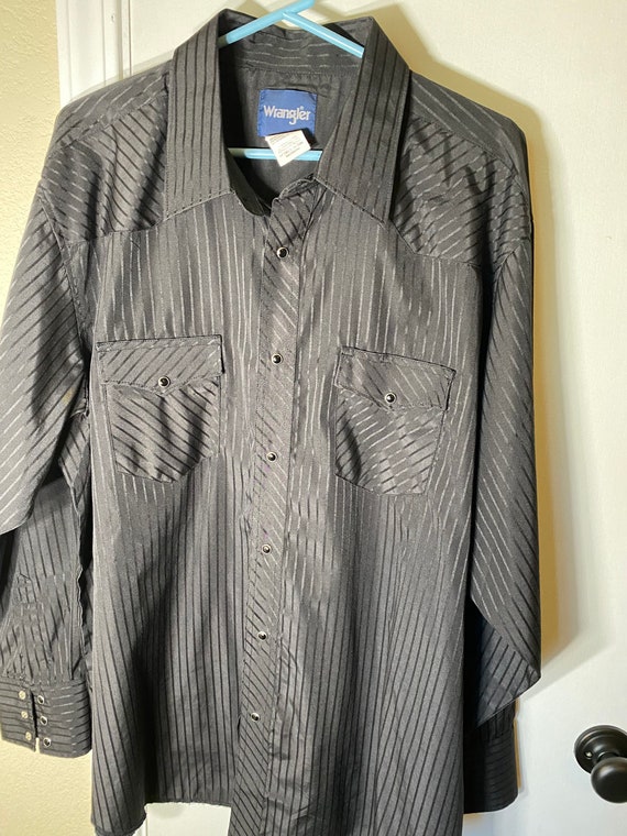 Vtg Wrangler Western Pearl Snap Shirt 