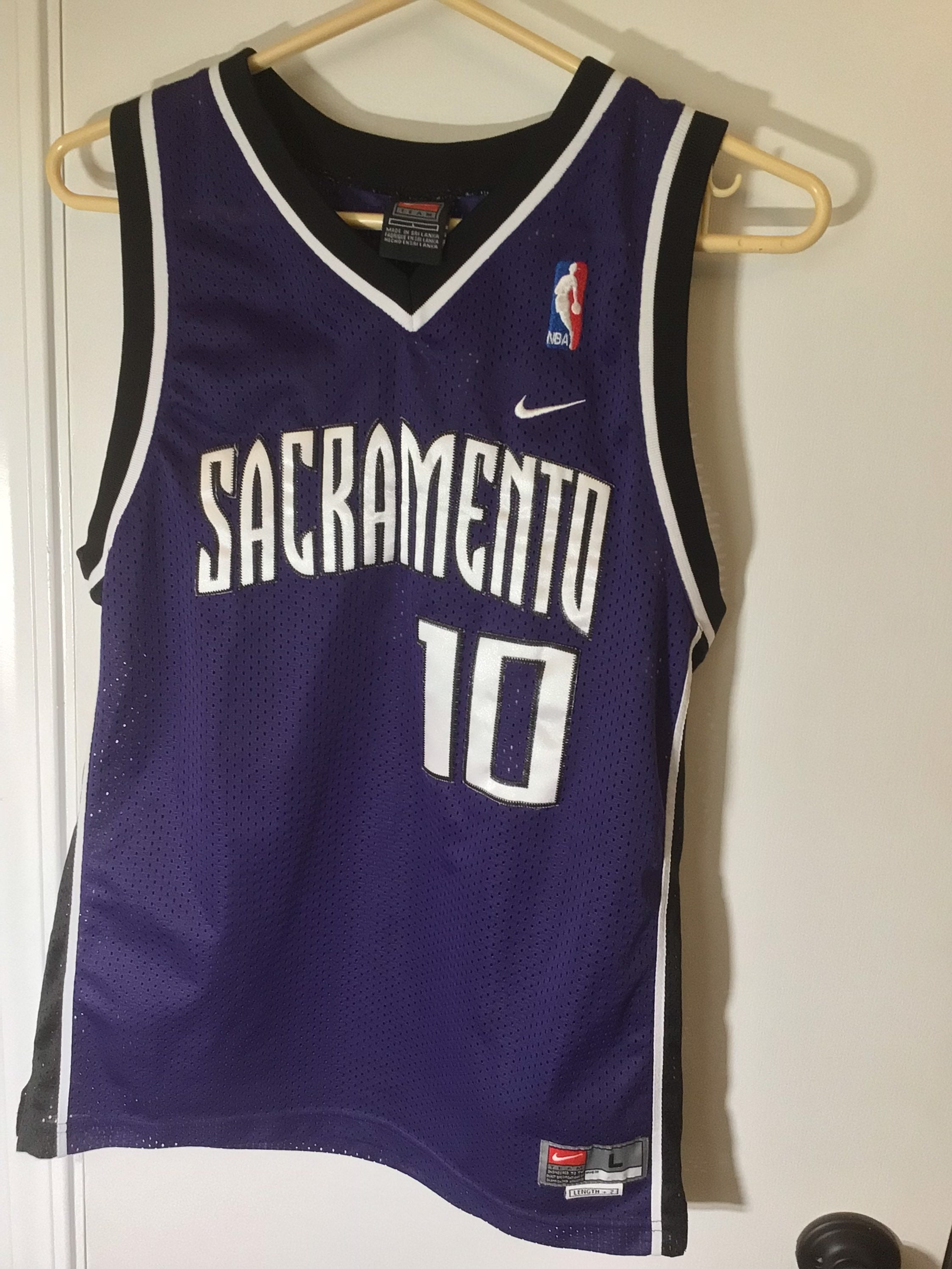 Nike Sacramento Kings Practice Jersey NBA Reversible Black Purple