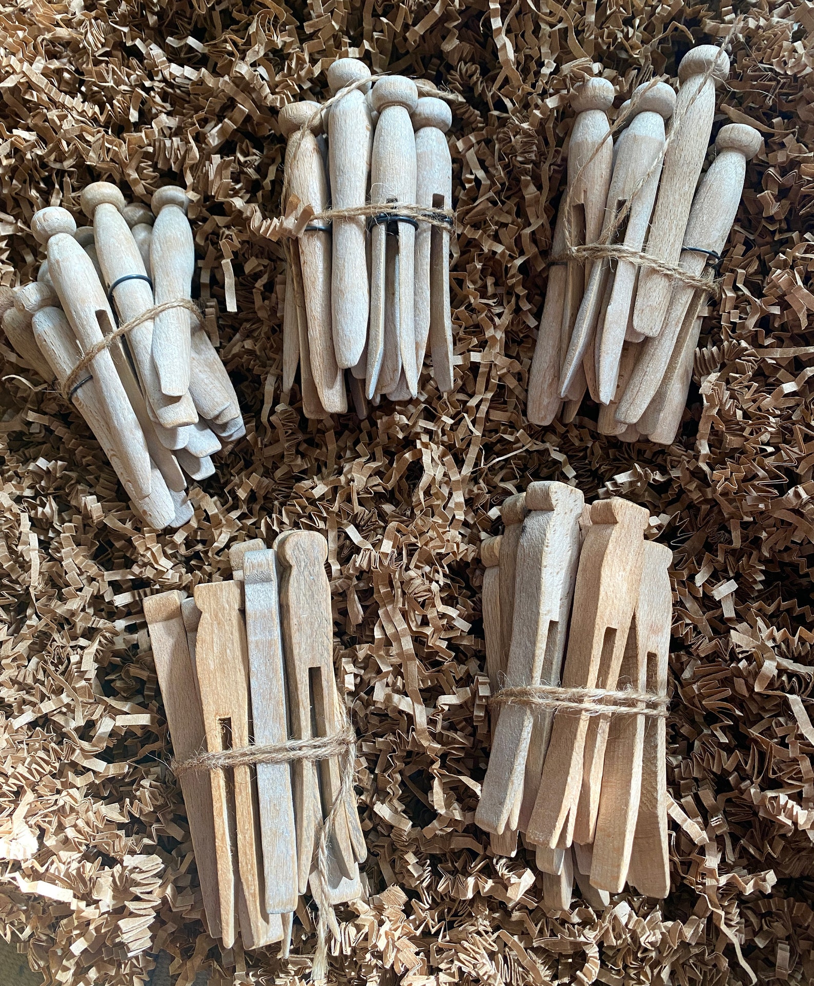 Wooden Clothes Pins Vintage/Old Fashioned Etsy