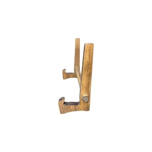Wood Cutting Stand Walnut Stained Pine: Rustic Kitchen Display Rack for Platters
