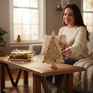 Christmas Tree Charcuterie Board 16 x 12 inches, Host gift .