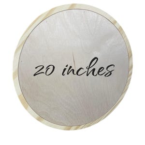 Unfinished Pine Wood Sign Frame: 20" Round DIY Farmhouse Wall Art