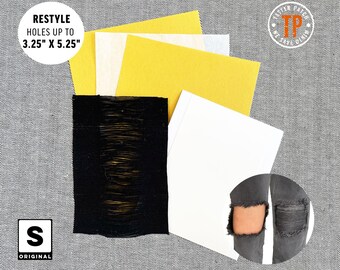 Small Loose Thread Tatter Patch Kit - Black