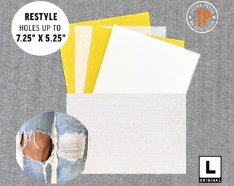 Großer Original Tatter Aufnäher und Jeans Reparatur Kit (8x6)