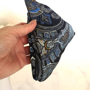 Vintage Italian Silk Pocket Square with Paisley Print | Berend DeWitt Suit Hankie