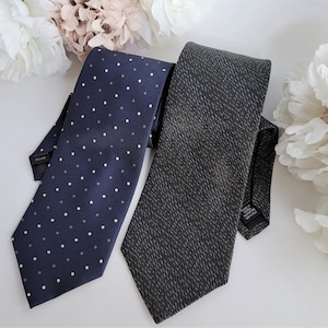Italian Neckties, Men Silk Ties, Designer Clothing Accessories, Diamonds & Stripes, 100% Silk Geoffrey Beene and Alli Nonni Designer Ties