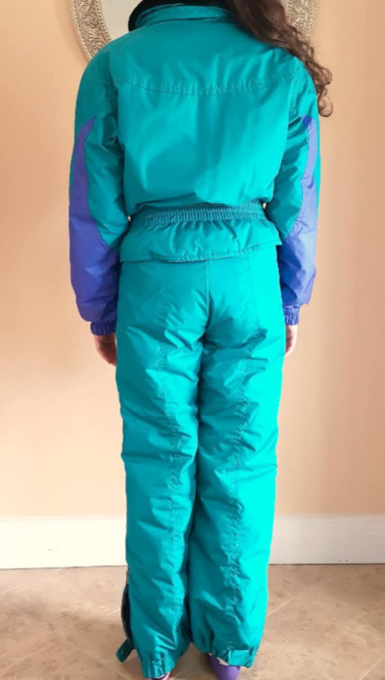 Ski Jacket & Pant Purple Blue Green 2 Piece Schneider Snow Etsy Canada