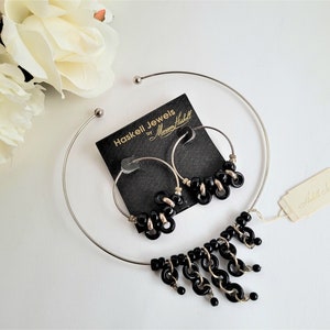 Miriam Haskell Vintage Choker und Hoop Ohrringe Set - Neu mit Etikett