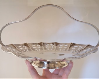 Vintage Silverplate Footed Candy Dish with Handle | Forbes Canada Serving Platter