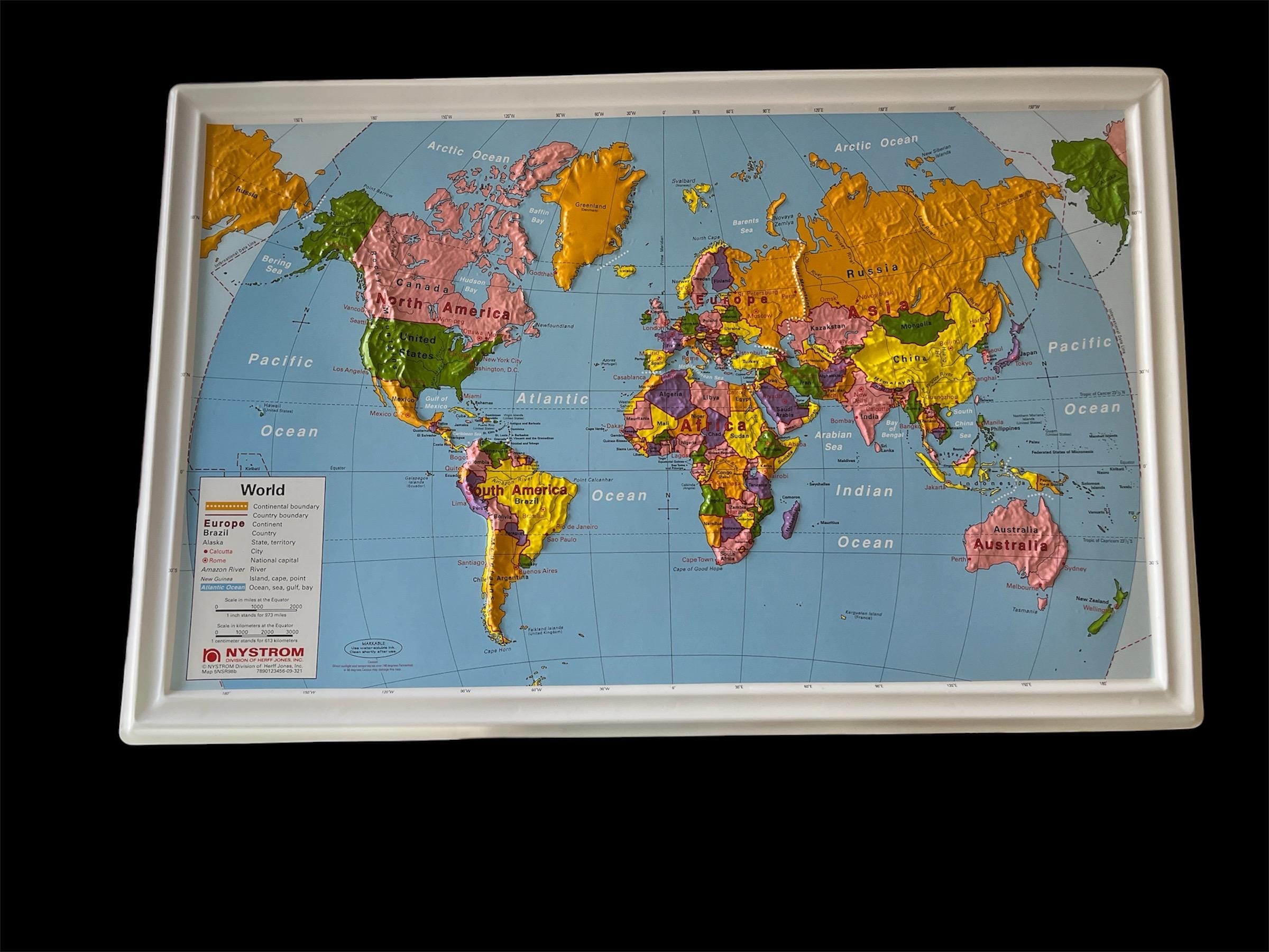 1990s World Map - Etsy