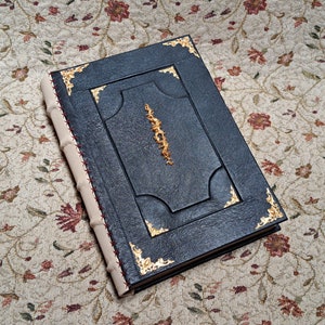 Large hardcover leather bound journal - A4 format - Dark Academia inspired