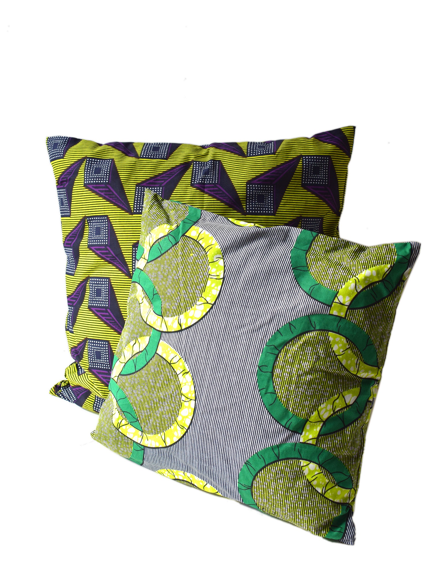 Housse Coussin en Coton Wax Hollandais, 40 Par cm, Jolie Décoration Ethnique, Plusieurs Coloris