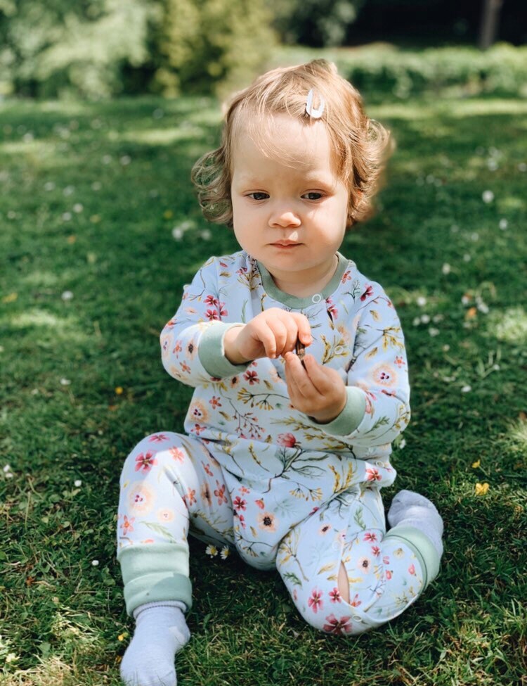 Baby Girl Cotton Flower Romper Organic Baby Clothing Newborn Etsy