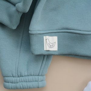 Handmade Winter Autumn Baby Boys Girls Unisex Fleece set Long Sleeve 2Pcs Set Outfit image 3