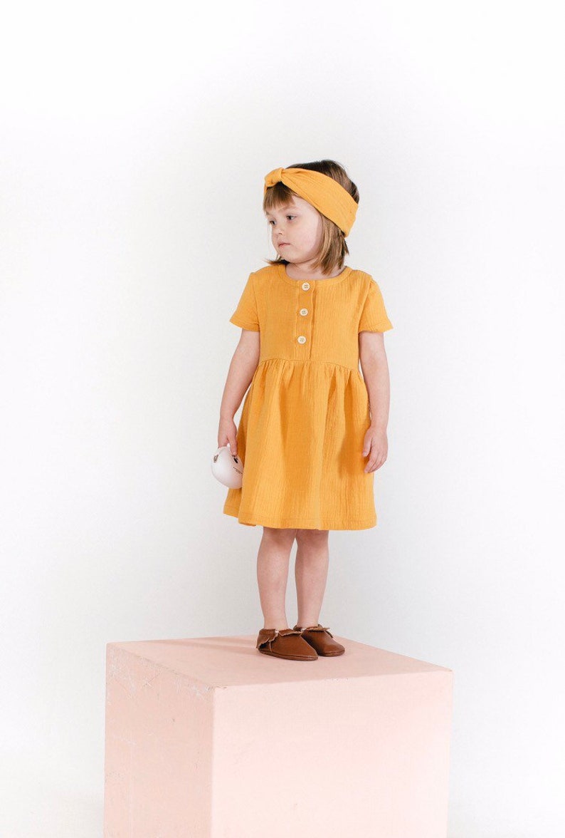 Muslin Baby Girl Dress Baby Muslin Outfit Toddler Girl Set Etsy