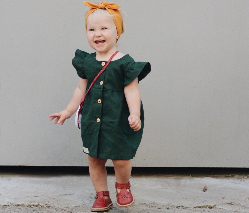 baby girl green dress