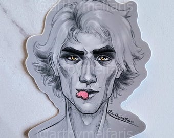 Viktor Valentine Vinyl Sticker, Matte Finish, Arcane