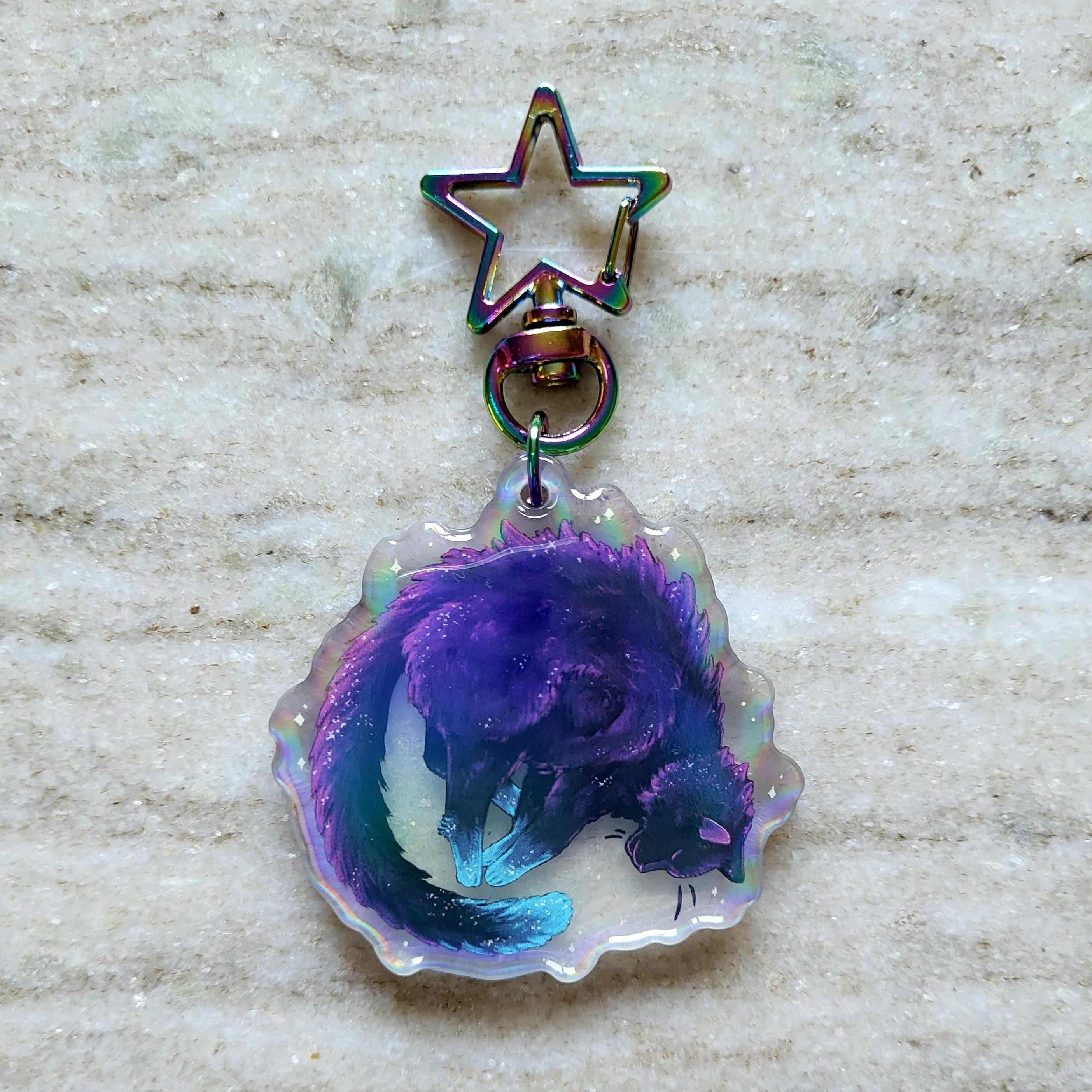 Nyan Cat Acrylic Charm Keychains & Lanyards - Etsy