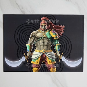 Ganondorf Voe Outfit, 5x7 Art Print, Legend of Zelda