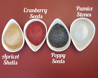 Natural Soap Exfoliants: Cranberry Seeds, Apricot Shells, Pumice, Poppy Seeds