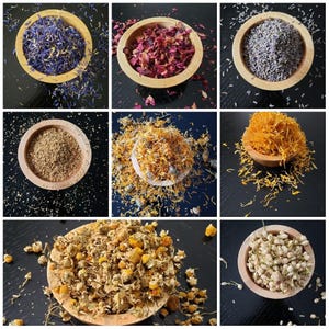 Apothecary Botanicals , Dried Flowers, For DIY Crafts , Candles , Soap Making   1 oz