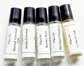 Perfume Oil Roller Bottle 10ML: Island Inspired Fragrance