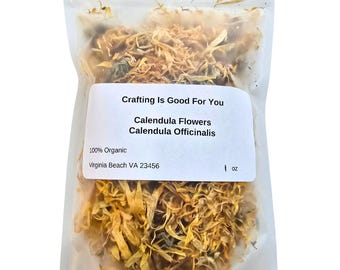 Calendula Flowers Dried Whole Organic 1 oz