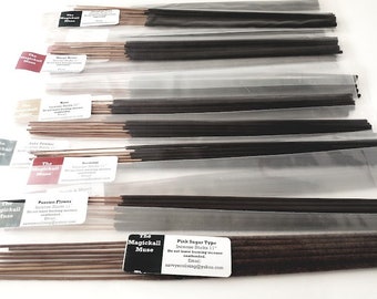 120 Incense Sticks - 12 Assorted Scents 10 each a pack ,Fagrances are listed below .Gifts for her/ Gifts for him / 11" Incense Stick Bundle