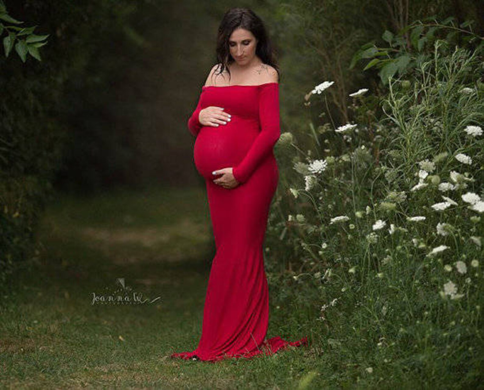 Fitted Maternity Dress for Photo ShootLong Maternity Dress Etsy