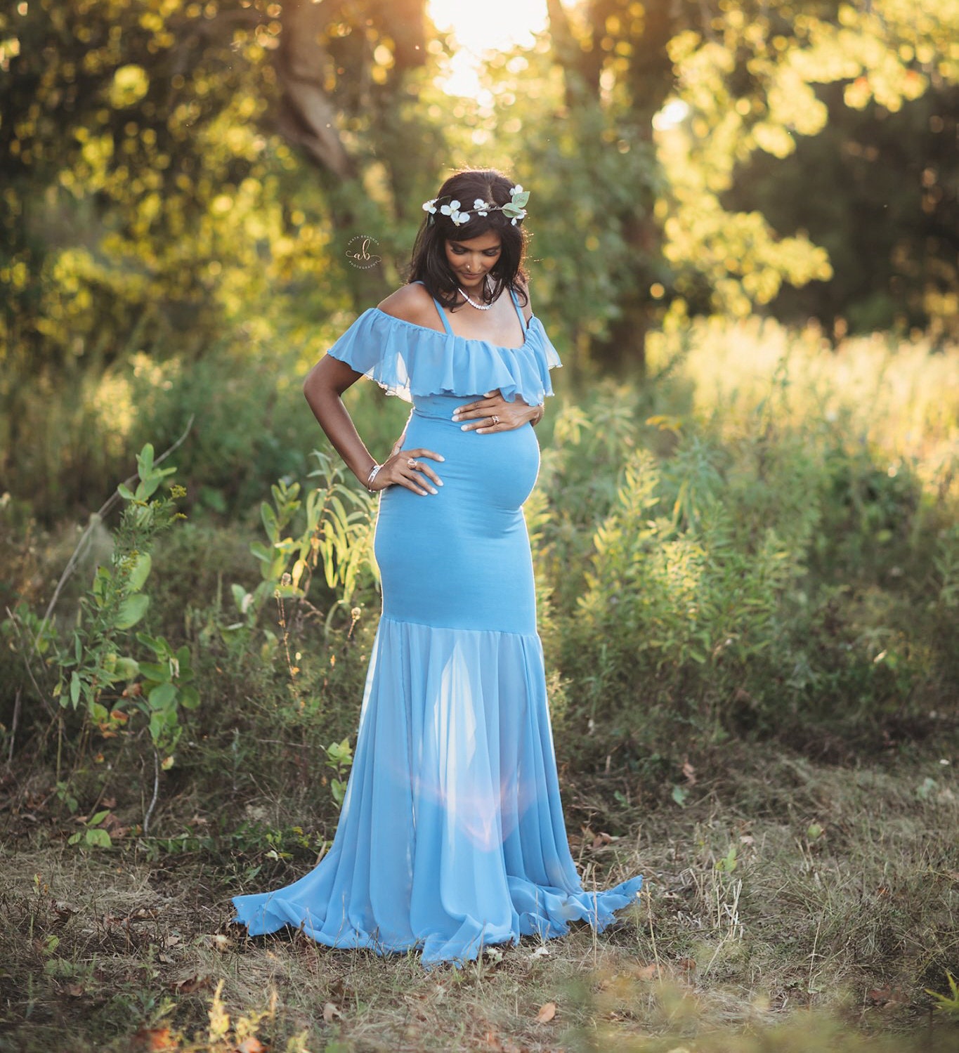 Maternity Dress for Baby Shower Photo Shoot or Weddingmaxi Etsy