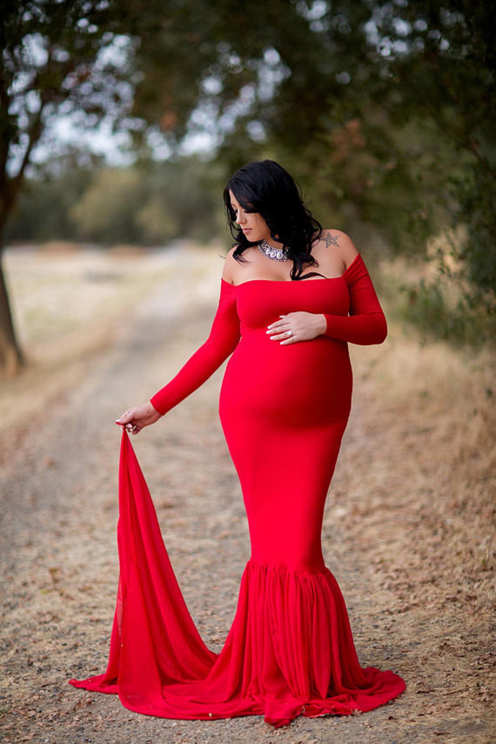 Maternity Dress for Baby Shower Long Sleeve Maternity Dress Etsy