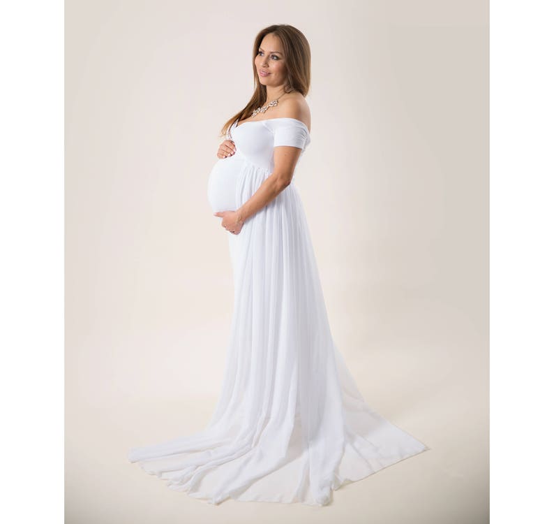 White Maternity Dress for Baby Shower-Maternity Dress for | Etsy
