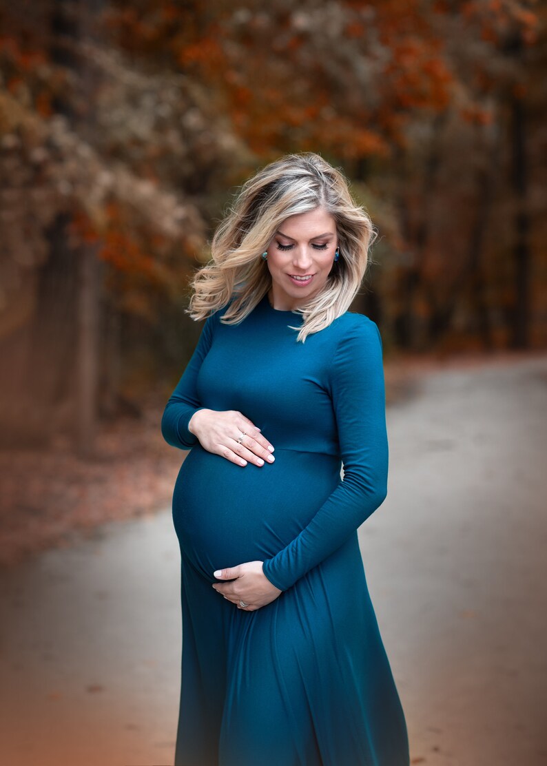 Maternity Dress For Photo Shoot Long Sleeve Maternity Gown