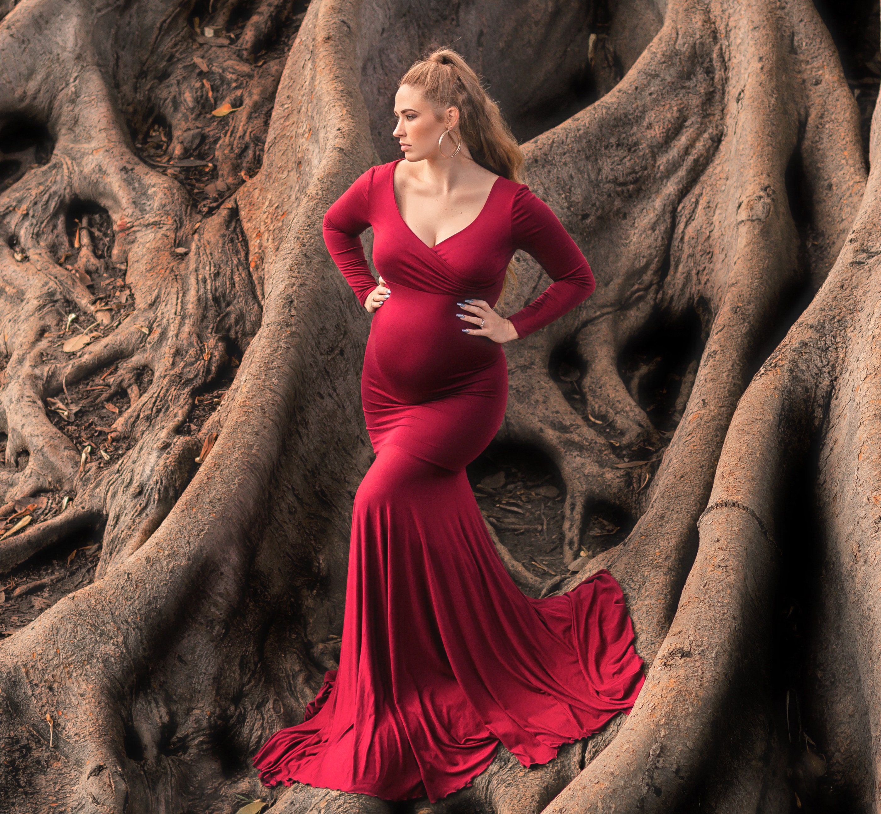 Maternity Gown Long Sleeve - Etsy