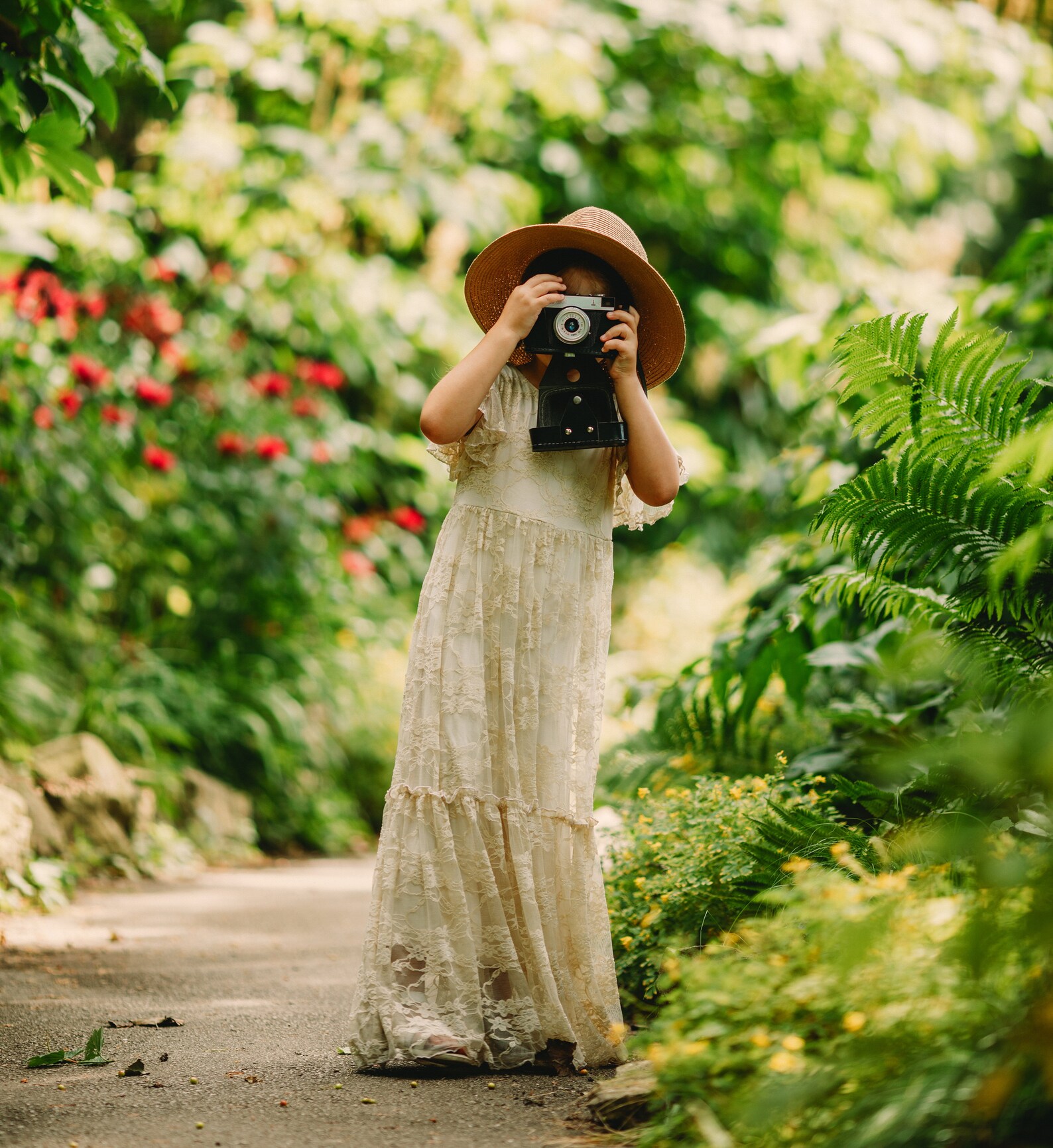 Lace Girl Dressboho Lace Dresslace Bohemian Girl Etsy