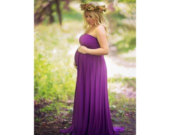 Maternity Dress for Bay Shower-Maternity Gown for Photo Shoot-Long Maternity Dress-Maternity Maxi Gown-Flowy Maternity Dress-PHILOMENA Dress