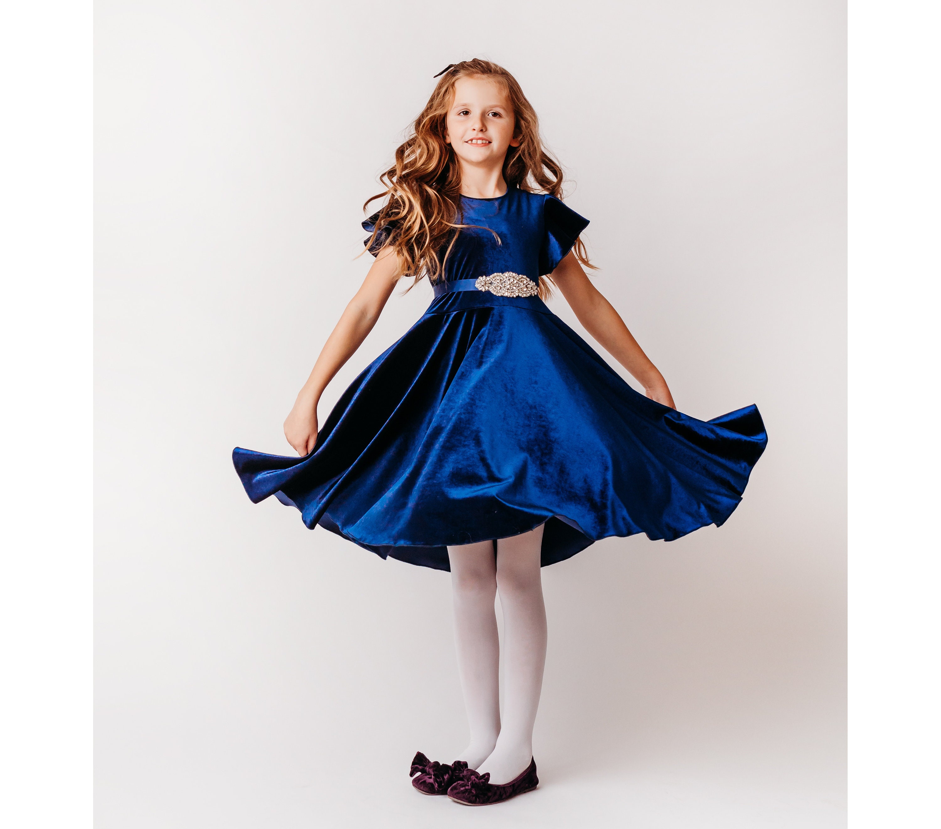 Velvet dresses sale for girls