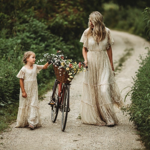 bohemian mommy and me dresses